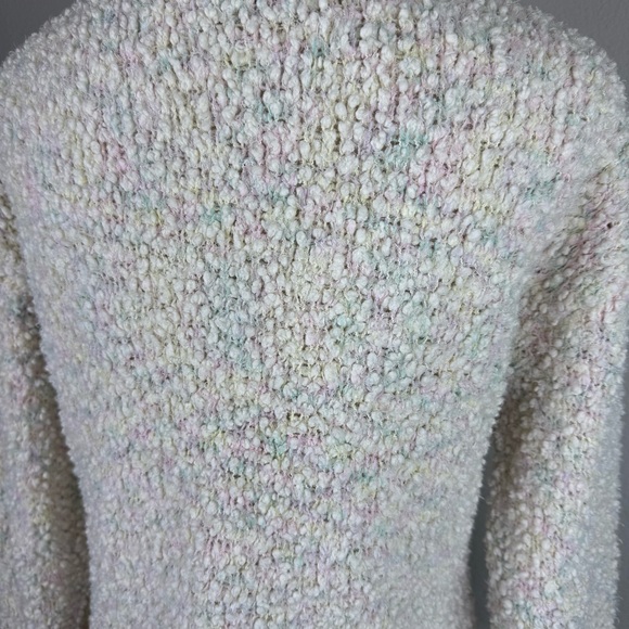 Multi Color Textured Crew Neck Sweater - Picture 6 of 7
